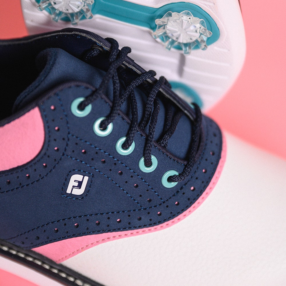 FootJoy Golf Shoes - FJ Traditions - Navy - Pink LE 2025