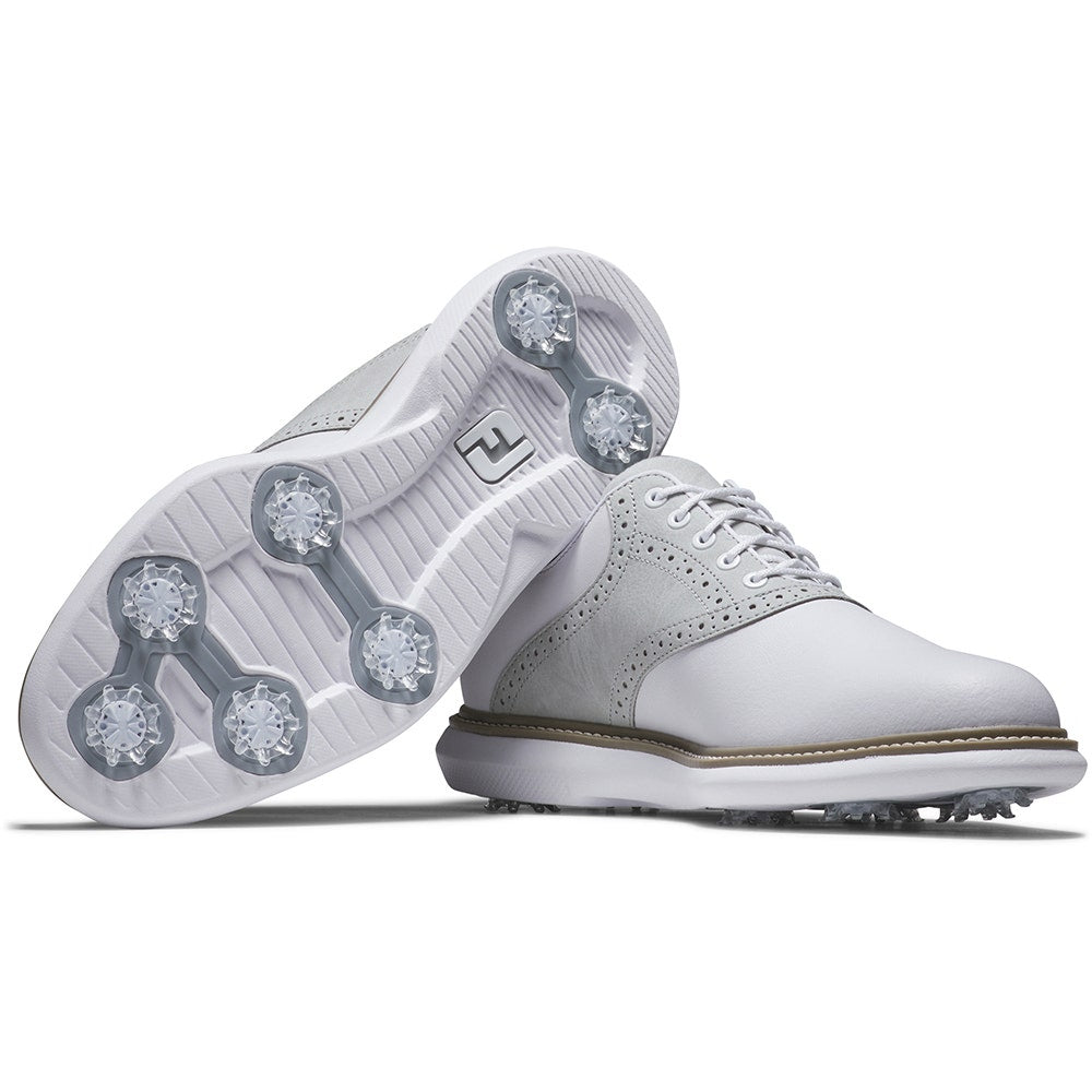 FootJoy Golf Shoes - FJ Traditions - White - Grey 2025