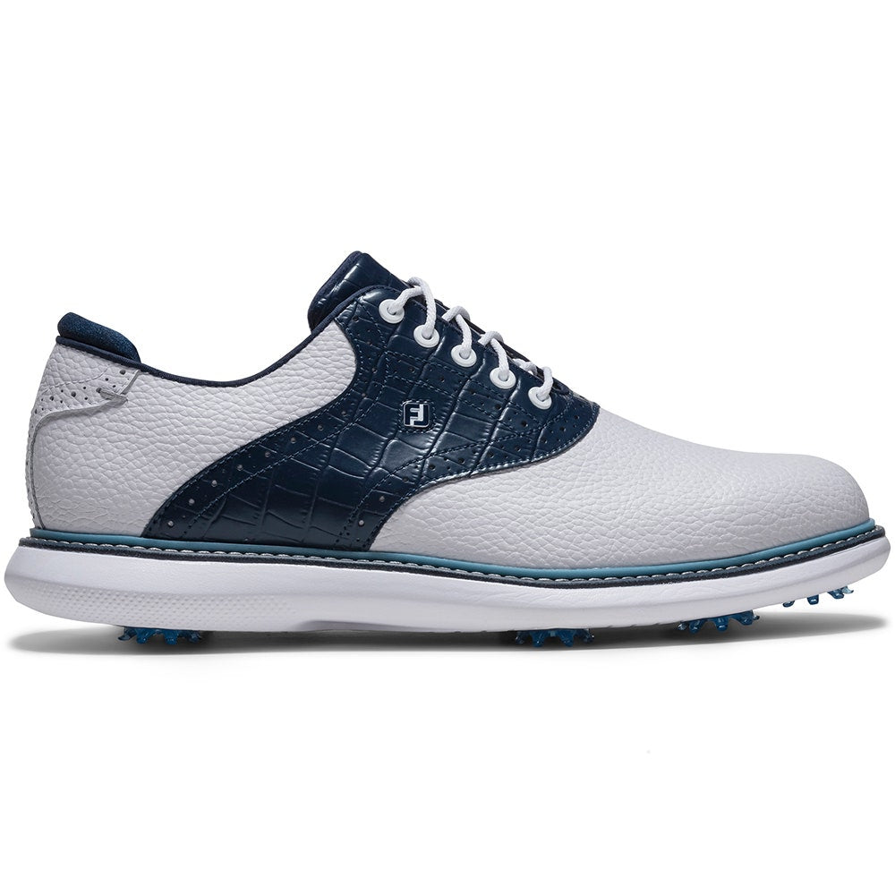 FootJoy Golf Shoes - FJ Traditions - White - Navy 2026