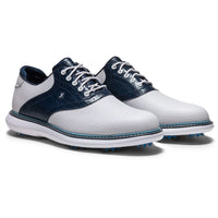 FootJoy Golf Shoes - FJ Traditions - White - Navy 2026