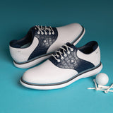 FootJoy Golf Shoes - FJ Traditions - White - Navy 2026