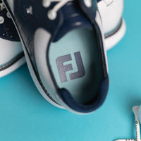 FootJoy Golf Shoes - FJ Traditions - White - Navy 2026