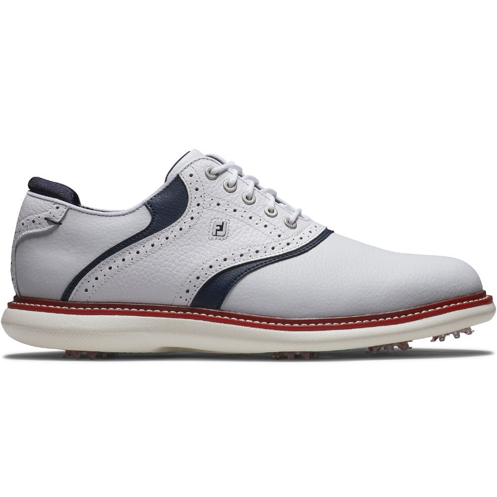 FootJoy Golf Shoes - FJ Traditions - White - Navy - Red LE 2025