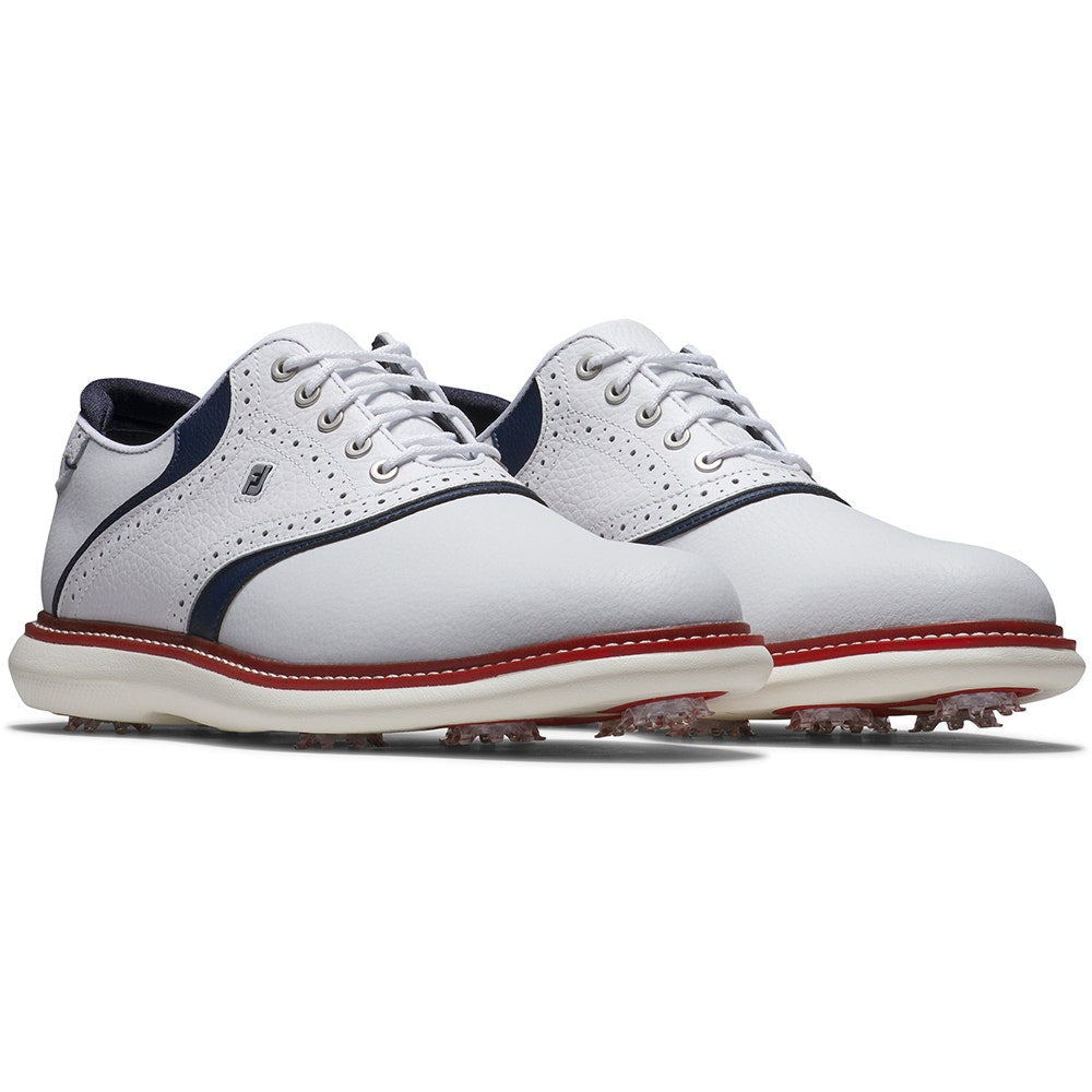 FootJoy Golf Shoes - FJ Traditions - White - Navy - Red LE 2025