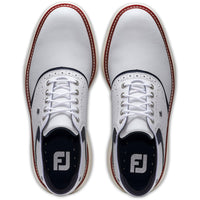 FootJoy Golf Shoes - FJ Traditions - White - Navy - Red LE 2025