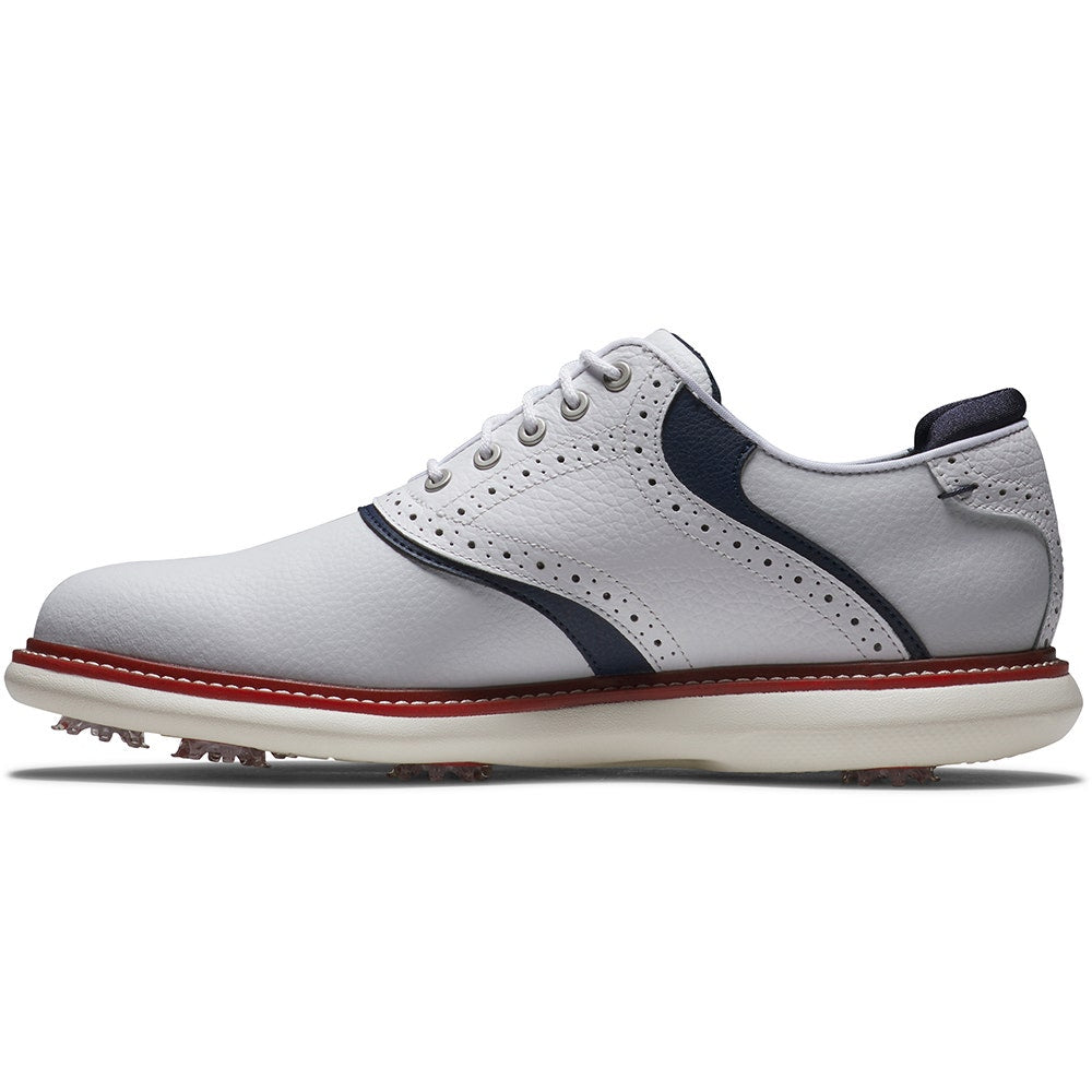 FootJoy Golf Shoes - FJ Traditions - White - Navy - Red LE 2025