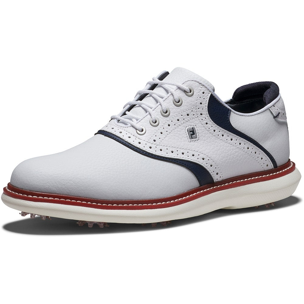 FootJoy Golf Shoes - FJ Traditions - White - Navy - Red LE 2025