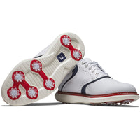 FootJoy Golf Shoes - FJ Traditions - White - Navy - Red LE 2025