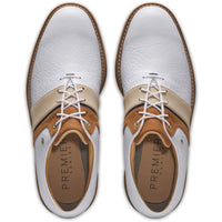 FootJoy Golf Shoes - Premiere Series Packard LX - White - Brown 2025
