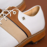 FootJoy Golf Shoes - Premiere Series Packard LX - White - Brown 2025