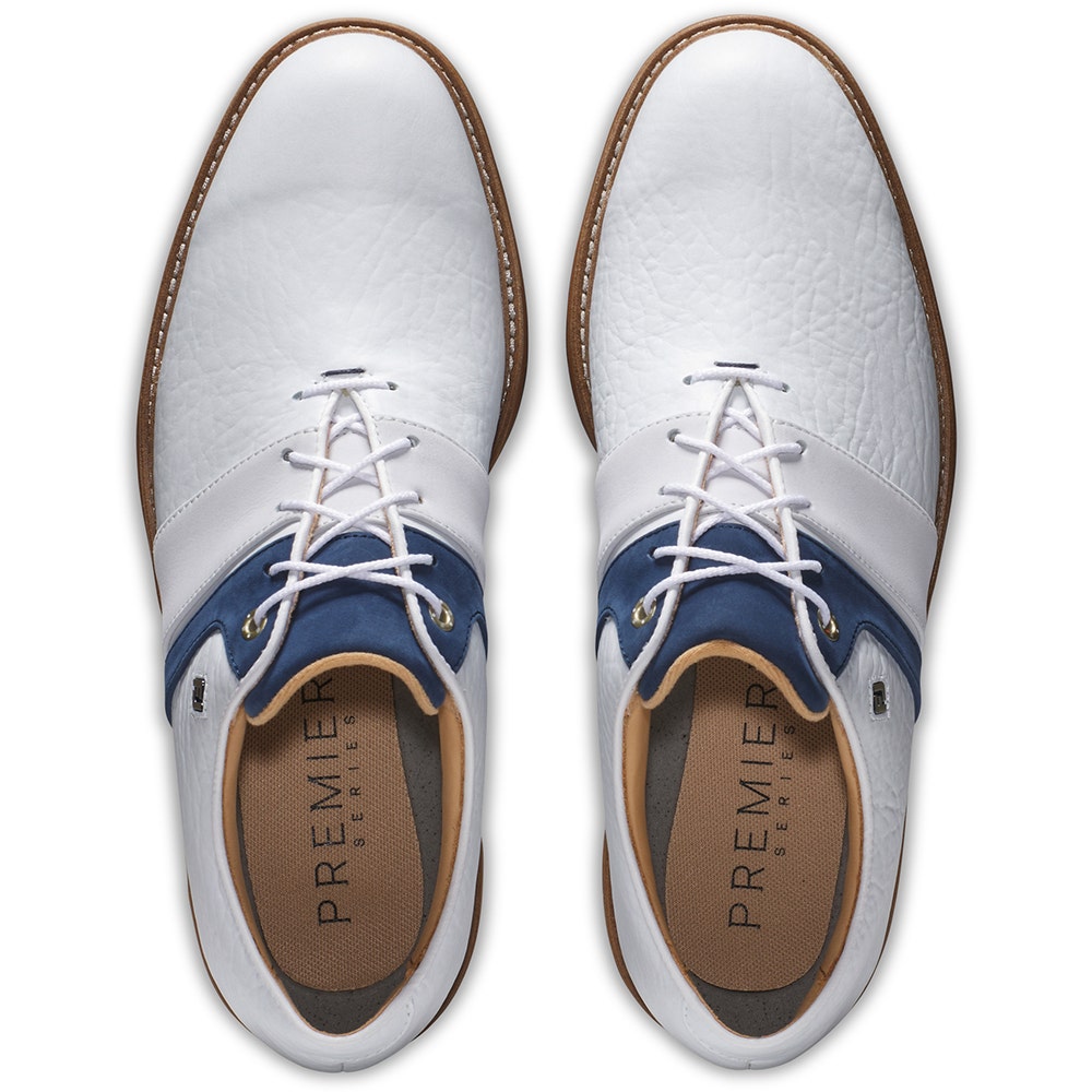 FootJoy Golf Shoes - Premiere Series Packard LX - White - Navy 2025