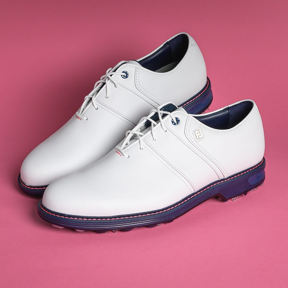 FootJoy Golf Shoes - Premiere Series Packard - White - Navy 2025