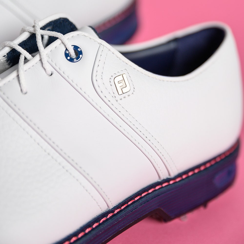 FootJoy Golf Shoes - Premiere Series Packard - White - Navy 2025