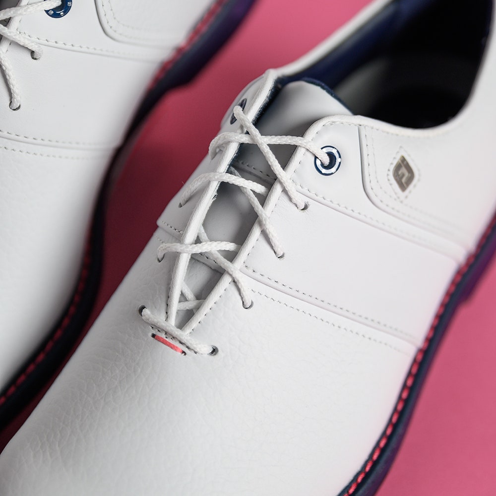 FootJoy Golf Shoes - Premiere Series Packard - White - Navy 2025