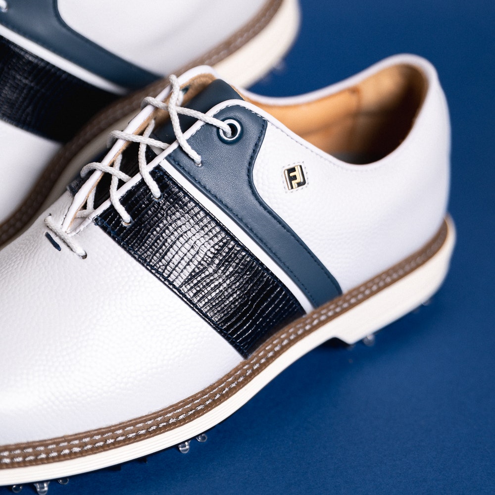 FootJoy Golf Shoes - Premiere Series Packard - White - Navy 2026