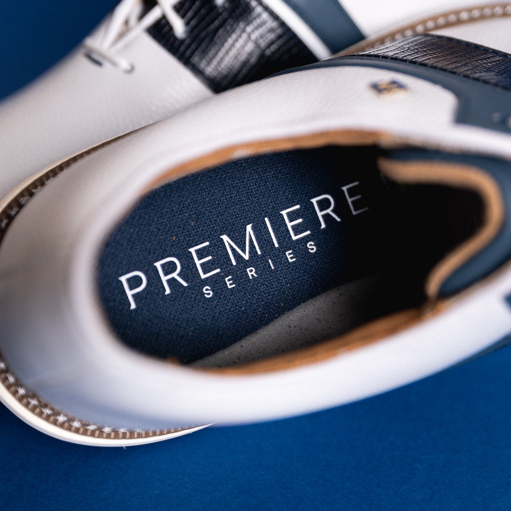FootJoy Golf Shoes - Premiere Series Packard - White - Navy 2026