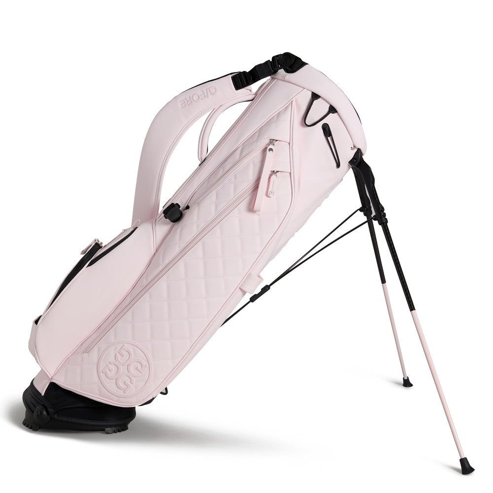 G/FORE カートバック ホワイト＆ピンク G/FORE Golf Bag - Canvas Shoe Bag - Knockout Pink SS26 – Golfposer.com