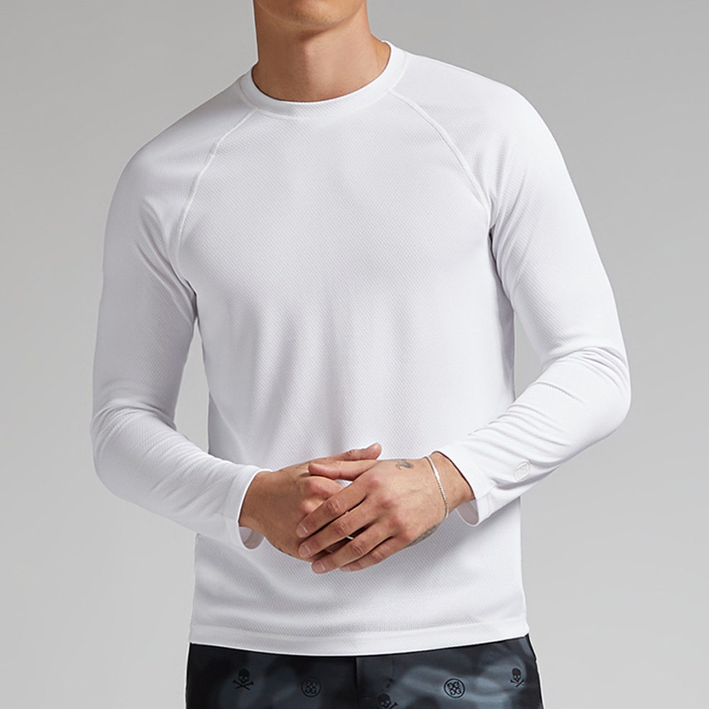 G/FORE Golf Base Layer - Links Honeycomb Crew - Snow SS26