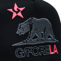 G/FORE Golf Cap - Cali Bear Trucker - Onyx - Knockout Pink FA25