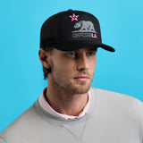 G/FORE Golf Cap - Cali Bear Trucker - Onyx - Knockout Pink FA25