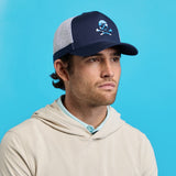 G/FORE Golf Cap - Camo Skull & T's Trucker - Twilight FA25