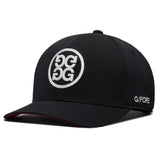 G/FORE Golf Cap - Circle G'S Chainstitch Snapback - Onyx - Snow 2026