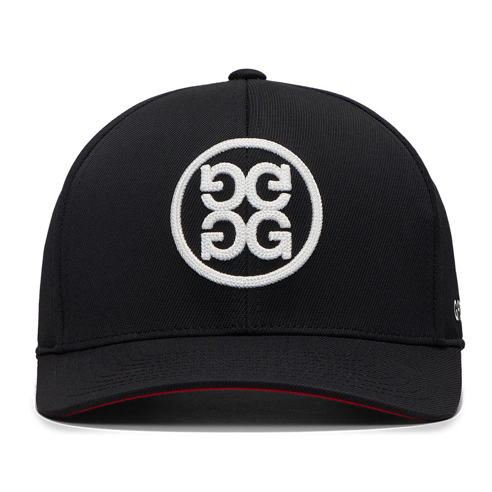 G/FORE Golf Cap - Circle G'S Chainstitch Snapback - Onyx - Snow 2026