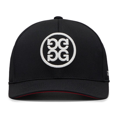 G/FORE Golf Cap - Circle G'S Chainstitch Snapback - Onyx - Snow 2026