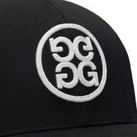 G/FORE Golf Cap - Circle G'S Chainstitch Snapback - Onyx - Snow 2026