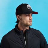 G/FORE Golf Cap - Circle G'S Chainstitch Snapback - Onyx - Snow 2026