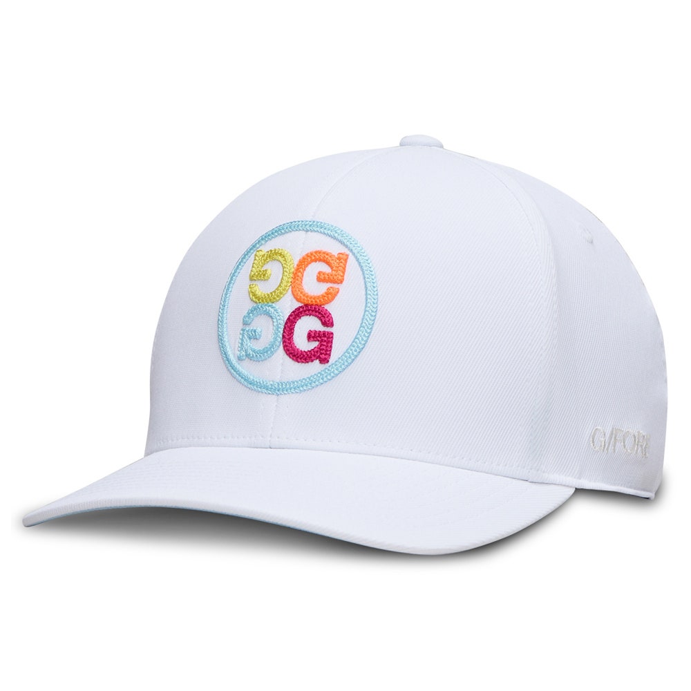 G/FORE Golf Cap - Circle G'S Chainstitch Snapback - Snow - Multi SS26