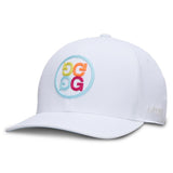 G/FORE Golf Cap - Circle G'S Chainstitch Snapback - Snow - Multi SS26