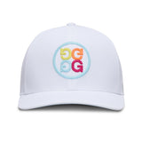 G/FORE Golf Cap - Circle G'S Chainstitch Snapback - Snow - Multi SS26
