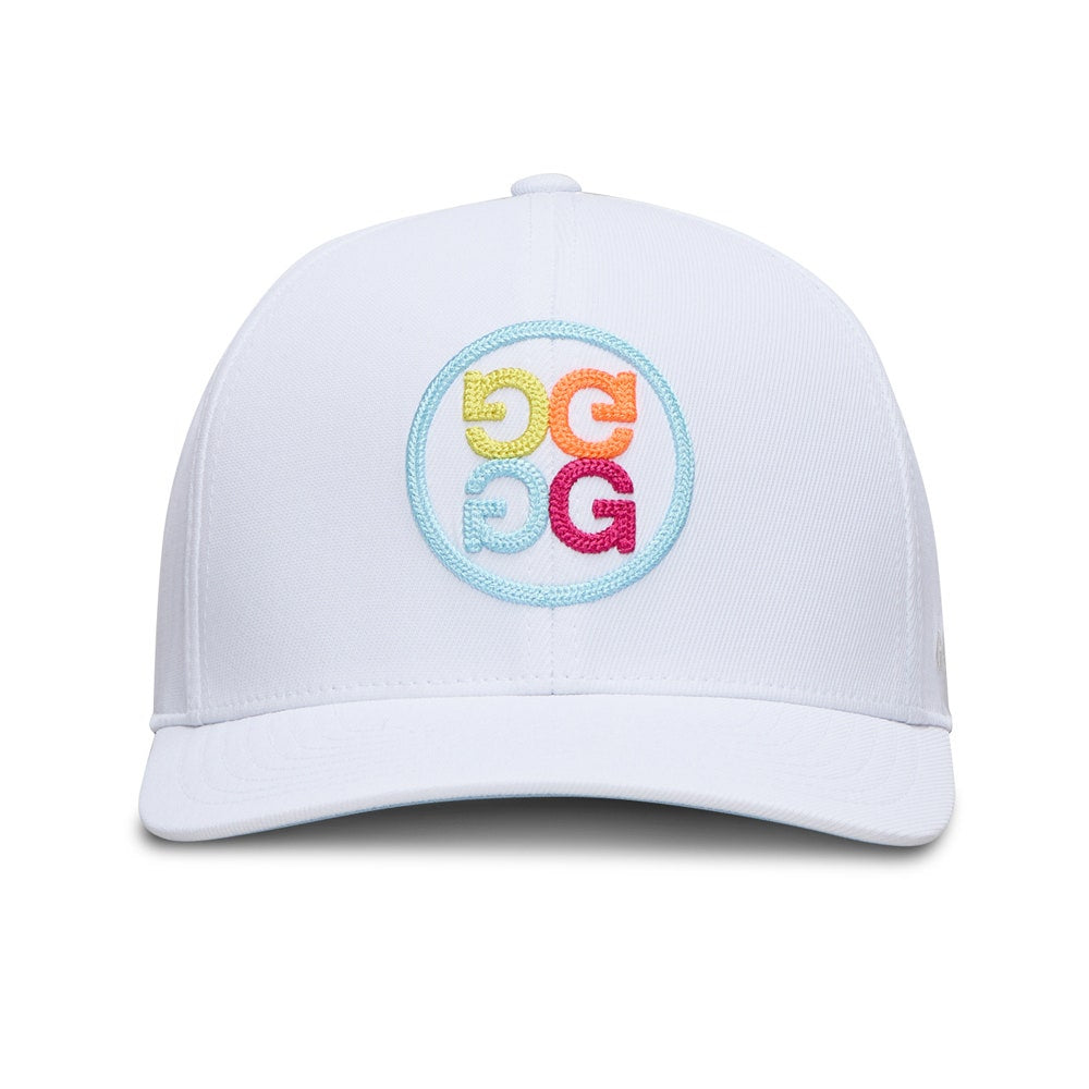 G/FORE Golf Cap - Circle G'S Chainstitch Snapback - Snow - Multi SS26