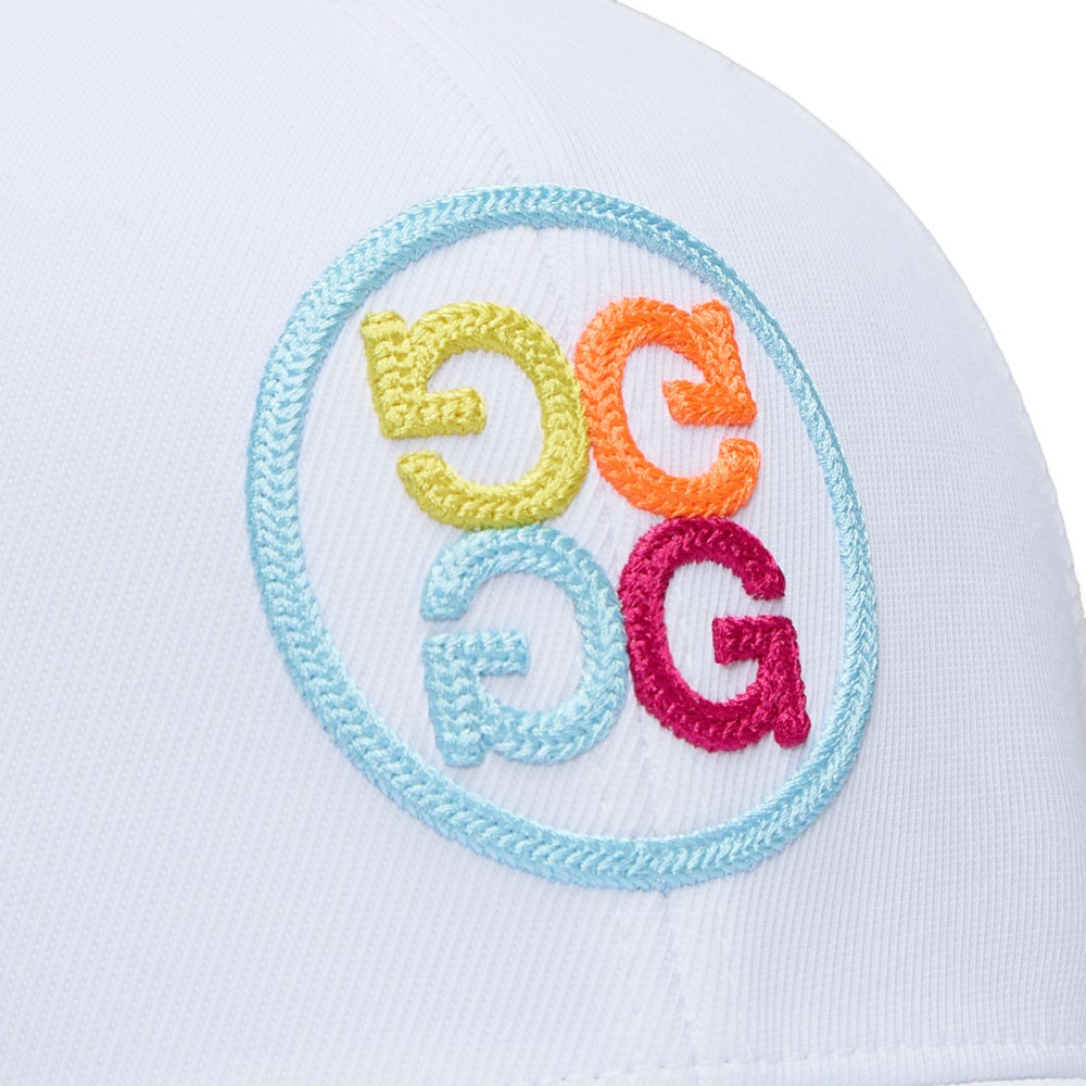 G/FORE Golf Cap - Circle G'S Chainstitch Snapback - Snow - Multi SS26