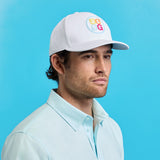 G/FORE Golf Cap - Circle G'S Chainstitch Snapback - Snow - Multi SS26