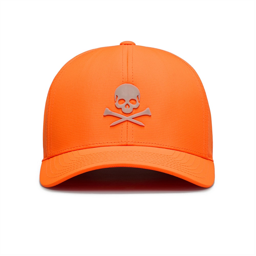 G/FORE Golf Cap - Contrast Skull & Tees Low Profile - Sh. Orange SS26