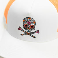 G/FORE Golf Cap - Dias de los Muertos Trucker - Snow FA25