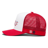 G/FORE Golf Cap - Golf Skull Trucker - Snow - Lava FA25