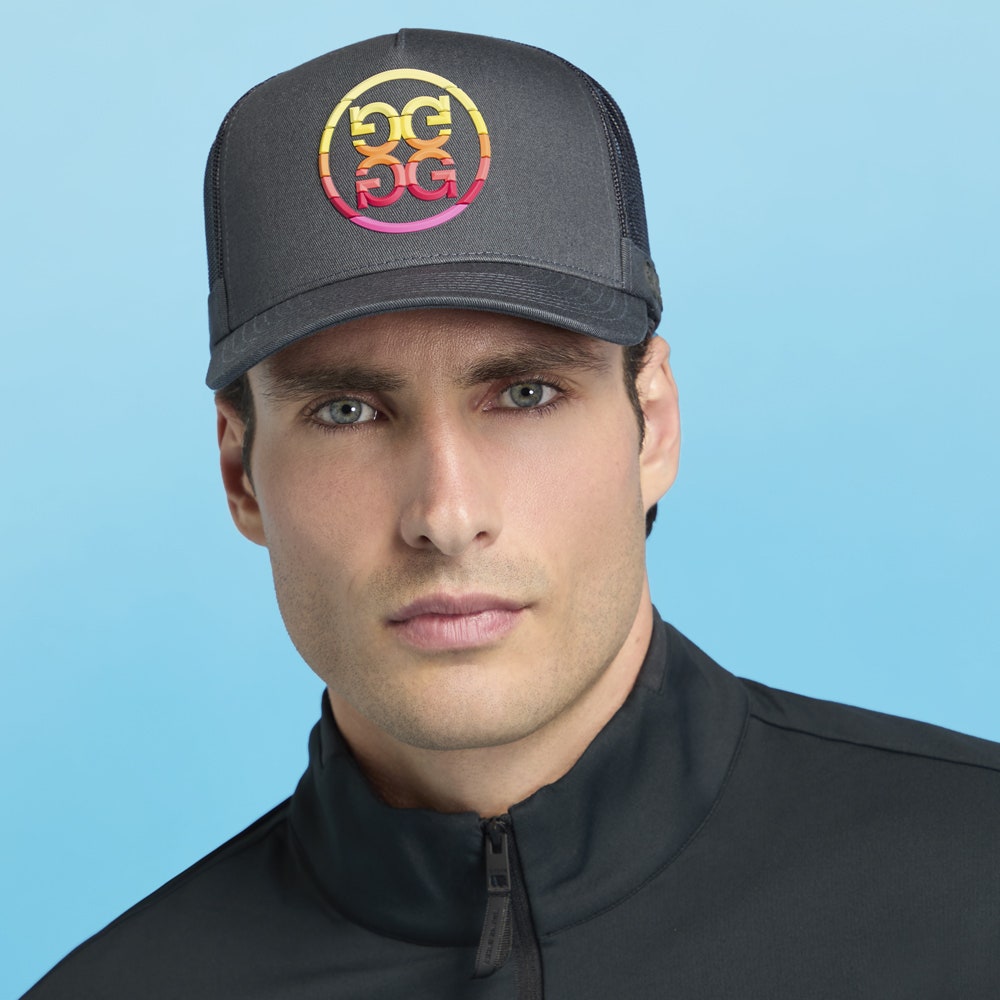 G/FORE Golf Cap - Gradient Circle G's Trucker - Charcoal - Multi FA25