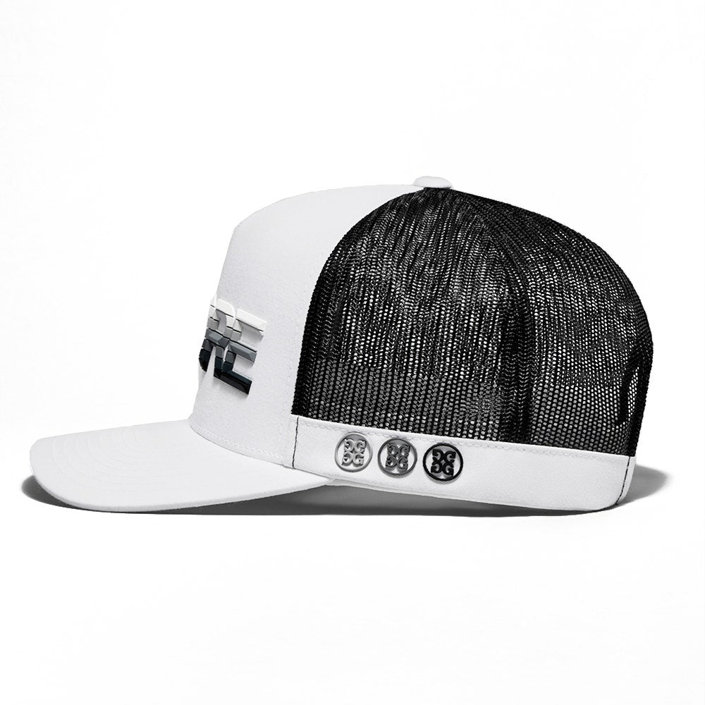 G/FORE Golf Cap - Gradient Logo Trucker - Snow SS25