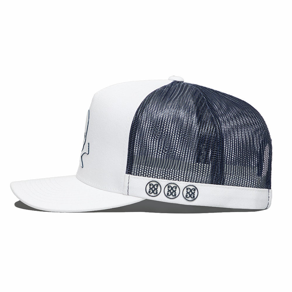 G/FORE Golf Cap - Lenticular Skull Trucker - Snow SS25