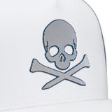 G/FORE Golf Cap - Lenticular Skull Trucker - Snow SS25