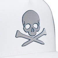 G/FORE Golf Cap - Lenticular Skull Trucker - Snow SS25