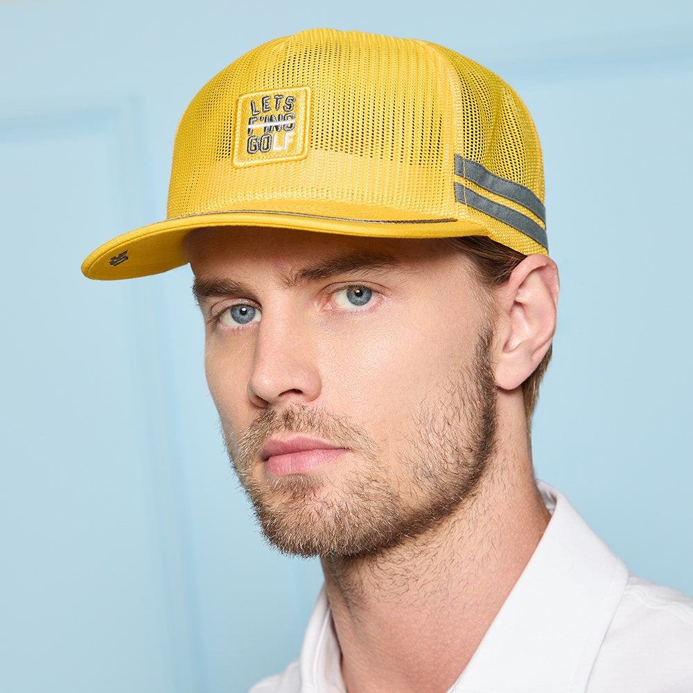 G/FORE Golf Cap - Let's Golf Patch Trucker - Cyber SS26