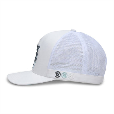 G/FORE Golf Cap - Let's Golf Tall Trucker - Snow SS26