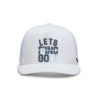 G/FORE Golf Cap - Let's Golf Tall Trucker - Snow SS26