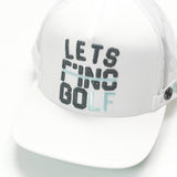 G/FORE Golf Cap - Let's Golf Tall Trucker - Snow SS26