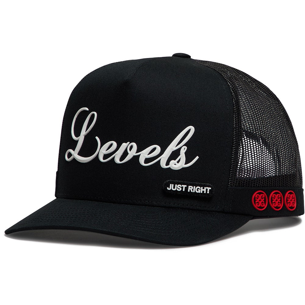 G/FORE Golf Cap - Levels Tall Trucker - Onyx SS26