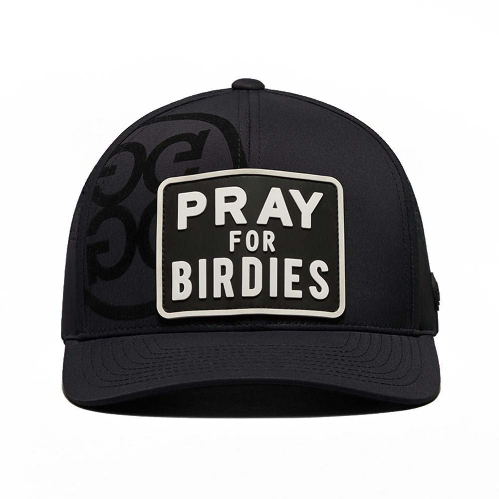 G/FORE Golf Cap - Pray For Birdies Patch Snapback - Onyx SS25